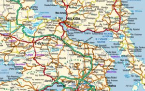 greece map detail