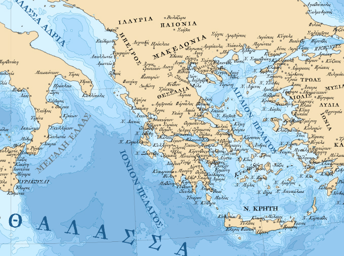 αρχαία Ελλάδα χάρτης