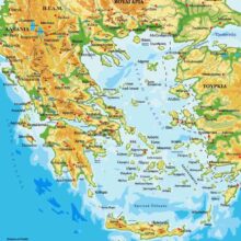 γεωφυσικός χάρτης Ελλάδος