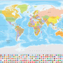 παγκόσμιος χάρτης στα Ελληνικά