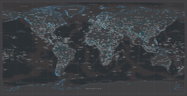 μοντέρνος παγκόσμιος χάρτης