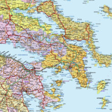 greece map detail