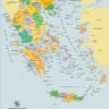 σχολικός χάρτης Ελλάδας με νομούς