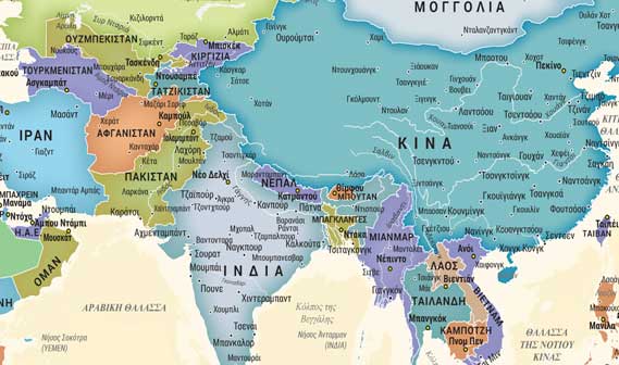 παγκόσμιος χάρτης λεπτομέρεια