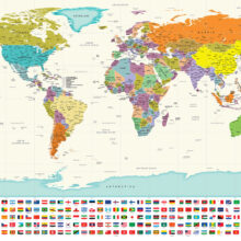 παγκόσμιος χάρτης Αγγλικά
